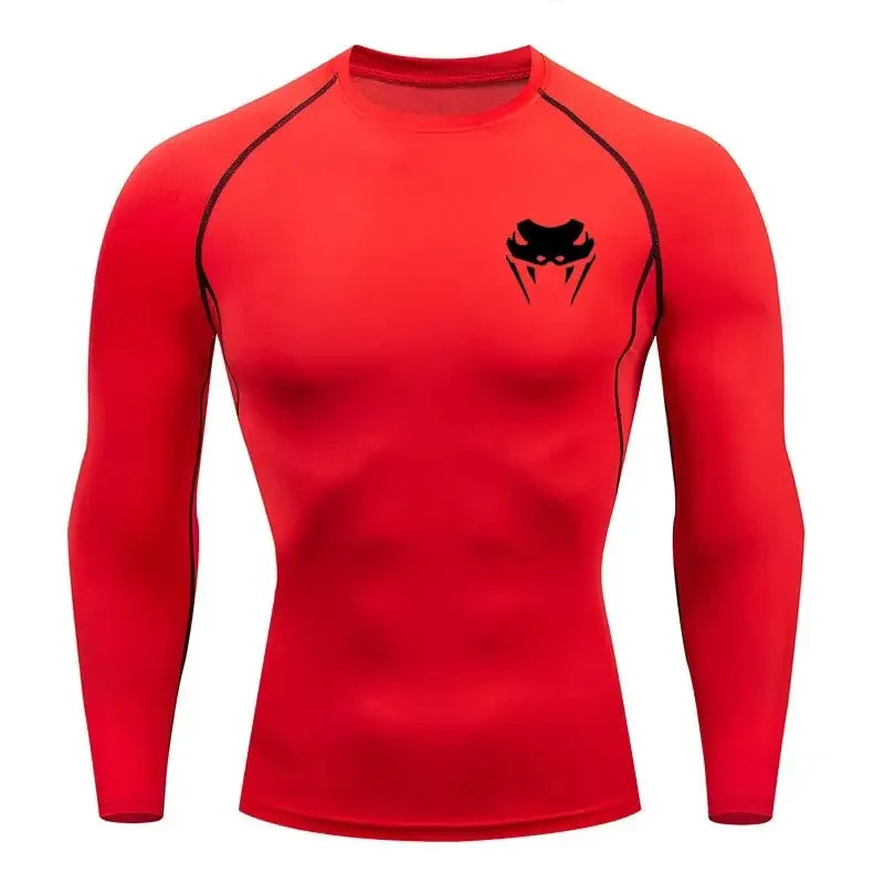 Herren Kompressionsshirt Kurzarm Langarm Schnelltrocknend | Allseason Workout Top für Fitnessstudio Laufen Fitness UV-Schutz
