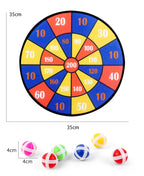 Tiere Dartscheibe Spiele für Kinder Montessori Ziel-Sportspiele Spielzeug mit 2 klebrigen Bällen Lernspiele für Kinder Jungen Mädchen