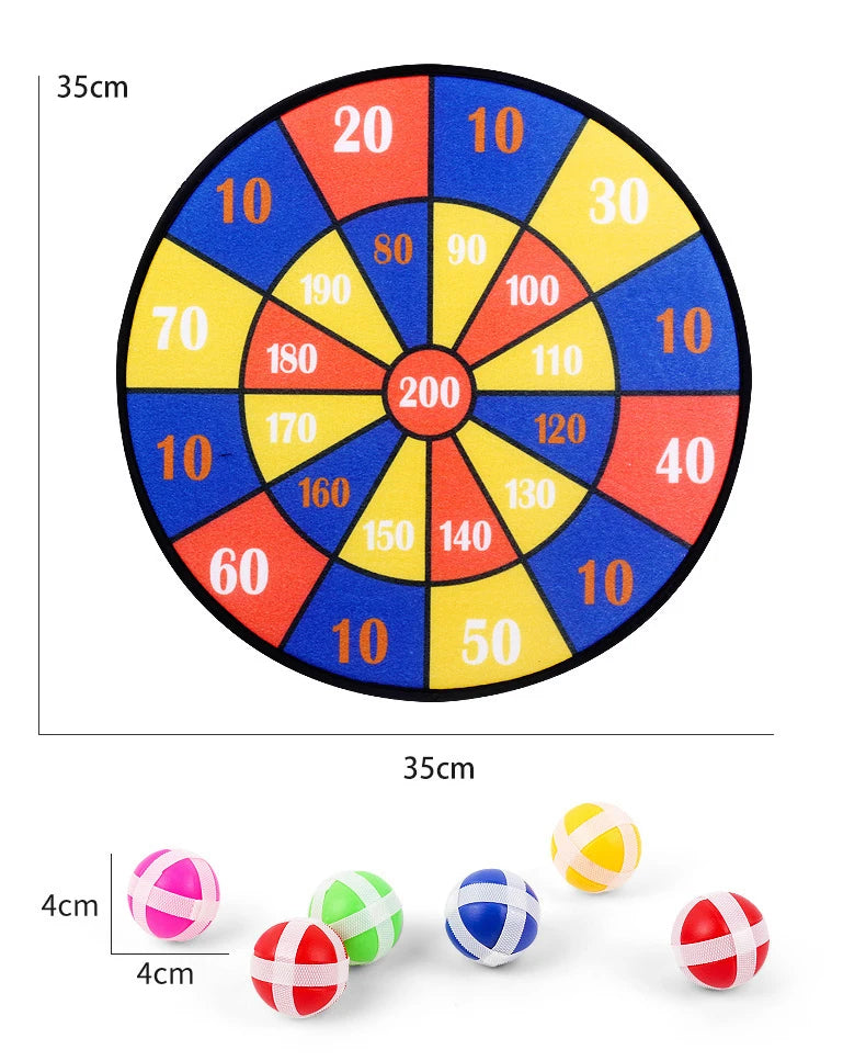 Tiere Dartscheibe Spiele für Kinder Montessori Ziel-Sportspiele Spielzeug mit 2 klebrigen Bällen Lernspiele für Kinder Jungen Mädchen