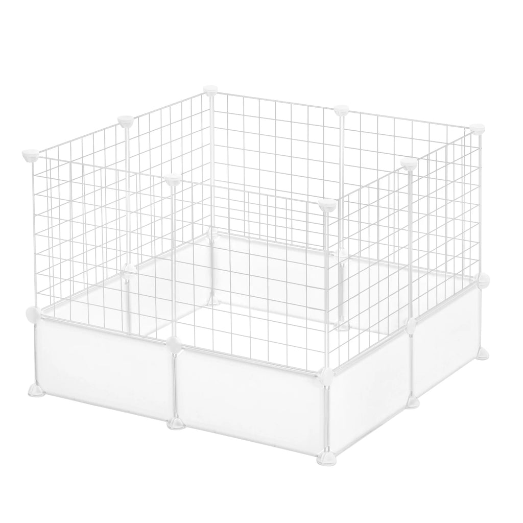 EUGAD DIY Pet Fences Foldable Cat Dog Cage Security Guard Puppy Kennel House Exercise Training Kitten Home for Rabbits Guinea Pig
