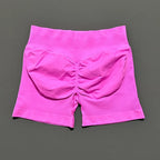 HISTELLO Impacts Shorts 4.5" Women Fitness Sports Biker Shorts Low Waist Gym Short Workout Scrunch Butt Yoga Seamless Leggings