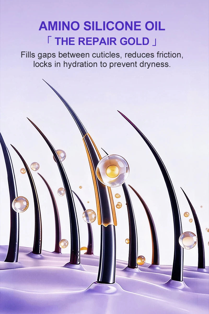 PURC Keratin Haarkur Leave-In Haarmaske Glättung Reparatur Geschädigtes Frizz Glattes Glänzendes Haar Creme Haarpflegeprodukte