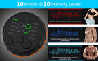 Bauchmuskelstimulator, Gewichtsgürtel, Bauchstraffungsgürtel, Muskeltrainer, Rücken-Taillen-Heimfitness, Schlankheitsmassagegerät, USB wiederaufladbar
