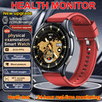 2026 Neue Smartwatch NFC EKG+PPG Blutsauerstoff Harnsäure Blutdruck Saphir Smartwatch Herren für Android iOS Smartwatch Herren