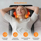 Shiatsu-Massagematte, Ganzkörper-Vibrationsheizung, Tiefengewebs-Schmerzlinderung für Rücken, Nacken, Beine, Massageauflage für Zuhause oder Büro