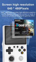 Neue Handheld-Spielekonsole mit Multi-Plattform-Unterstützung, HD-IPS-Bildschirm, 3D-Joystick, ergonomische Spielekonsole GB350