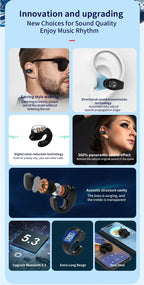 Kabellose Kopfhörer Bluetooth 5.3 Ohrhörer mit Mikrofon Einzelner In-Ear Sport Wasserdichte TWS Earbuds Bluetooth Freisprech-Headset