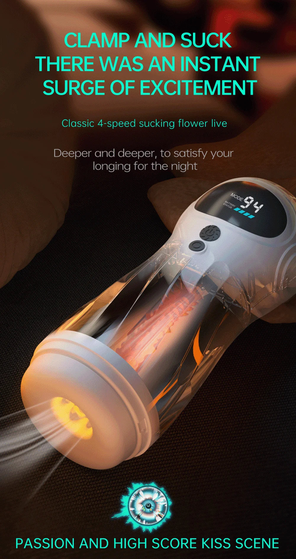 APP-gesteuerter, automatischer Masturbator für Männer, Masturbationsbecher mit realistischer Vagina, Vibration, Blowjob, Masturbation, beheizte Sexmaschinen-Spielzeuge für Männer