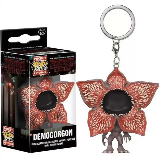 Heißer Funko Pop WILL BYERS MIKE WHEELER ELEVEN Demogorgon DUSTIN Barb Schlüsselanhänger Figur Sammlerstück Modell Puppen Weihnachtsgeschenk Spielzeug