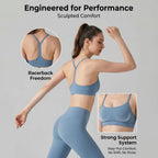 Activewear Set 2-teilig: Sport-BH & High Waist Leggings, Workout-Outfit für Yoga, Laufen, Fitness & Gym Kleidung für Damen