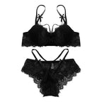 YUQI Verführerisches japanisches Lolita-Dessous-Set Süßer Tee Mousse BH & Höschen Spitze Strumpfhalter Kostenloser Versand Braut Valentinstag