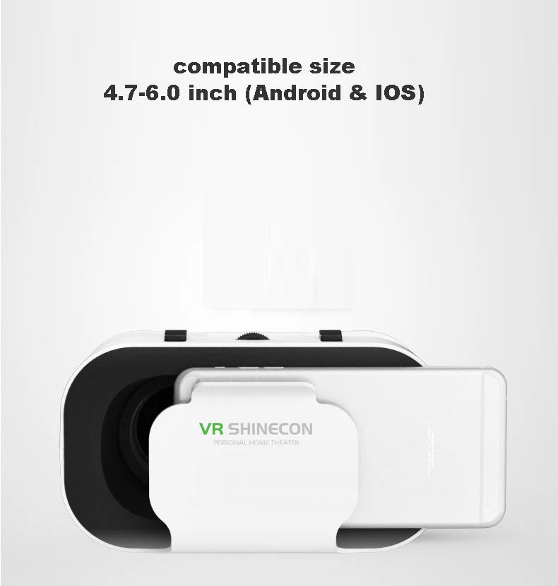 Shinecon 3D VR Brille Virtual Reality Viar Goggles Headset Geräte Smart Helm Linsen für Handy Mobil Smartphones Viewer