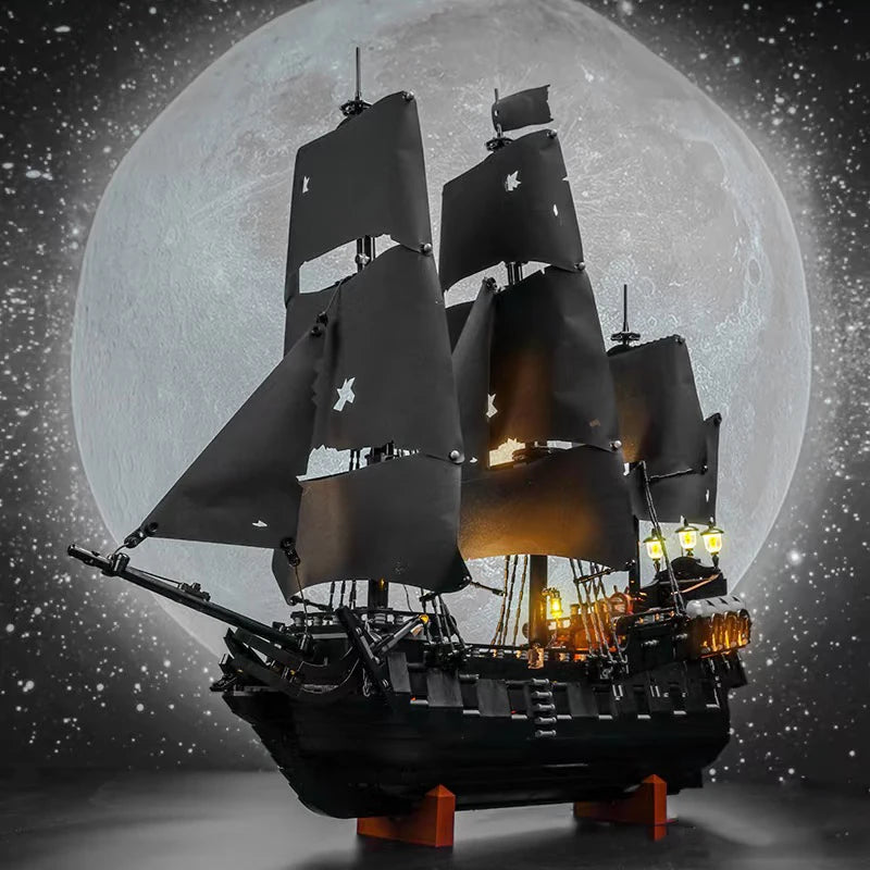 2025 NEU Fluch der Karibik Schiff Rache Kriegsschiff Black Pearl Segelboot Bausteine ​​Montage Spielzeug Kindergeschenk Hauptbild