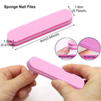 8-teiliges Nagelfeilen-Set 100/180 Nagelschleifpuffer Professionelle Maniküre-Feilen Make-up Pediküre-Bürsten Werkzeug Verlängerungskits