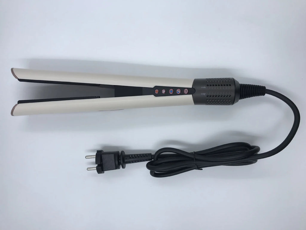 Professioneller 2-in-1 Warmluft-Glätteisen-Haartrockner mit negativen Ionen für glattes, frizzfreies Haar-Styling-Tool