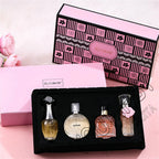 Marken-Geschenkbox 4-teiliges Set Parfüm Damen Parfum Femme 100ml Frischer natürlicher Blumenduft Spray Feminino Parfums De Mujer Originales