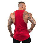 Sommer Bodybuilding Tanktops Workout Stringer Ärmellose Shirts Fitness Herren Gym Kleidung Baumwolle Atmungsaktive Sport Muskelwesten