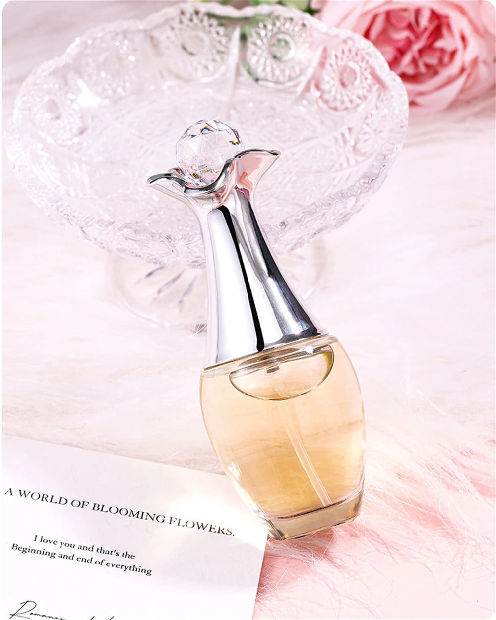 Marken-Geschenkbox 4-teiliges Set Parfüm Damen Parfum Femme 100ml Frischer natürlicher Blumenduft Spray Feminino Parfums De Mujer Originales