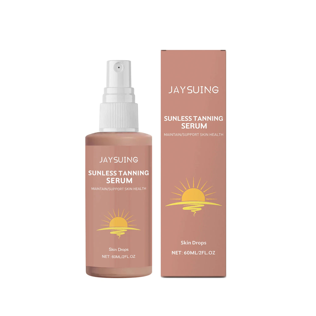 Kräuter-Selbstbräunungs-Essenz-Spray, bräunungsloses Bräunen, Verbesserung des Haut-Melanins, flüssiger Bronzer, natürlicher Bräuner für Körper und Gesicht, nährend