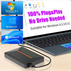 3760+ 3D/AAA-Spiele für PS4/PS3/PS2/Switch/WII/WIIU/N64/DC etc. Tragbare 500GB Launchbox Externe Gaming-Festplatte für Windows PC