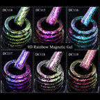 10/12PCS/SET Katze Magnetisches Gel Nagellack Set 9D Reflektierendes Glitzer Gel Halbpermanentes UV Gel Soak Off Funkelndes Nagelkunst Kits