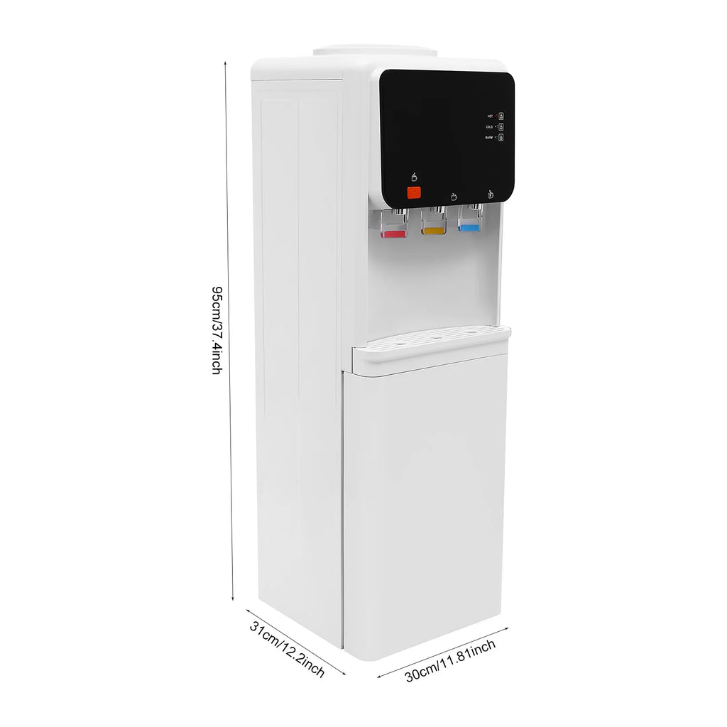 Heiß- und Kaltwasserspender 500W Schnellheizung 75W Kühlung ABS Edelstahl Zuhause Büro Elektrischer Wasserkühler mit Kindersicherung