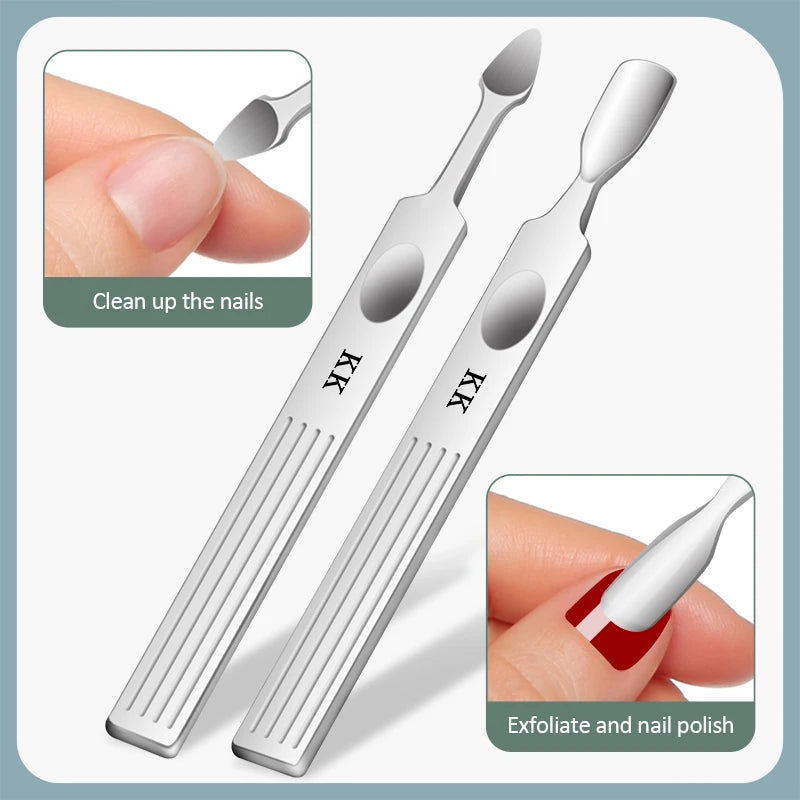 KK 11-in-1 Maniküre-Tools Professionelles Nagelknipser-Set Edelstahl Nagelschneider Zangen Scheren Kit Fußpflege Handpflege