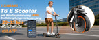 TODIMART T6 ABE E-Scooter mit Straßenzulassung, 30 km, 350 W, Zoll-Reifen, doppelter Stoßdämpfer, E-Scooter für Erwachsene