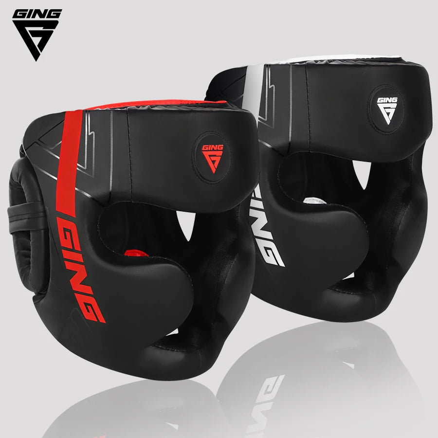 Boxhelm MMA Sicherheit Freikampf Kopfschutz Protektoren Erwachsene Kinder Training Kopfbedeckung Muay Thai Kickboxen Vollhelm Hauptbild