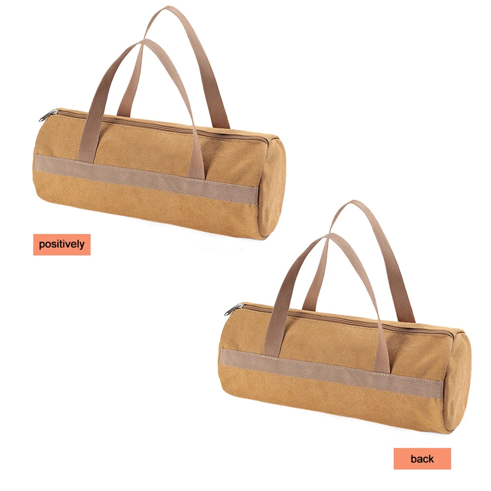 Camping-Werkzeug-Aufbewahrungstasche mit großer Kapazität, zylindrische Zeltpflocktasche, leichte Zeltherings-Bodennagelhaltertasche für Outdoor-Camping