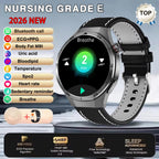 2026 Neue Smartwatch für Pflegeberufe mit EKG+PPG Gesundheitsanalyse Blutdruck Lipide Harnsäure Drahtlose HD-Anruf Smartwatch Herren Damen