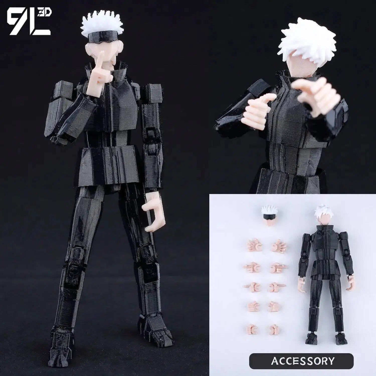 9L3D Lucky13 Gojo Sukuna Jujutsu Fushiguro Toji Gojo Satoru Actionfigur Dummy13 T13 Mehrgelenkige Sammlerstücke Titan13