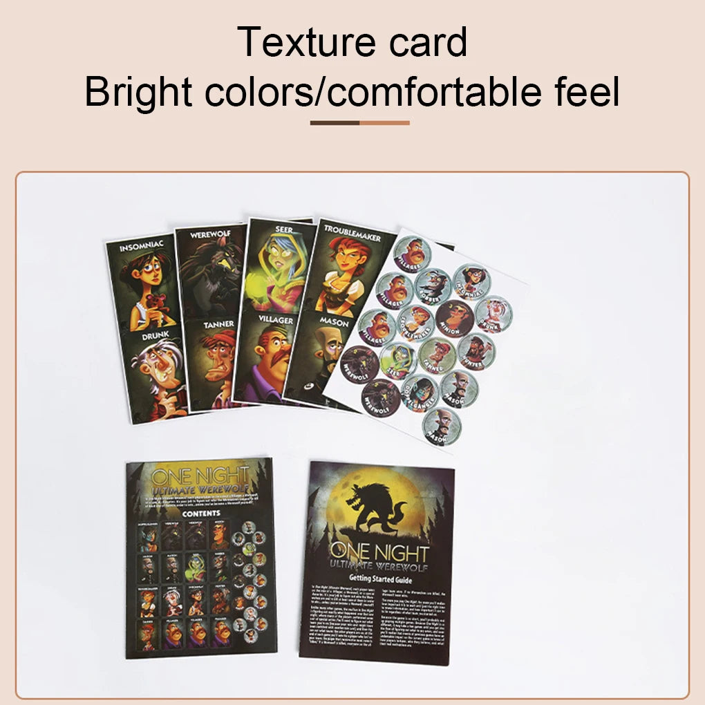 Brettspiele One Night Ultimate Werewolf Spielkarte Daybreak Vampir Alien Bonusrollen Party Zuhause Spielkarten Papierspielkarte