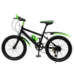 20 Zoll Mountainbike 7 Gänge, Verstellbarer Sattel Kinderfahrrad mit Schutzblechen und Flaschenhalter für Jungen und Mädchen 8-13 Jahre