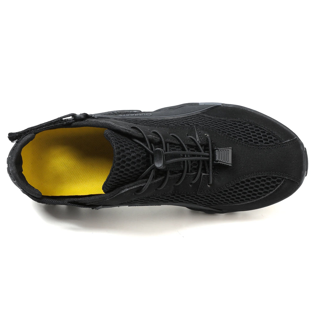 FANCYLEE Damen-Trekkingschuhe Atmungsaktives Mesh-Wanderer Leichtgewichtige Outdoor-Rutschfeste Bergsteigerschuhe EU 36-42
