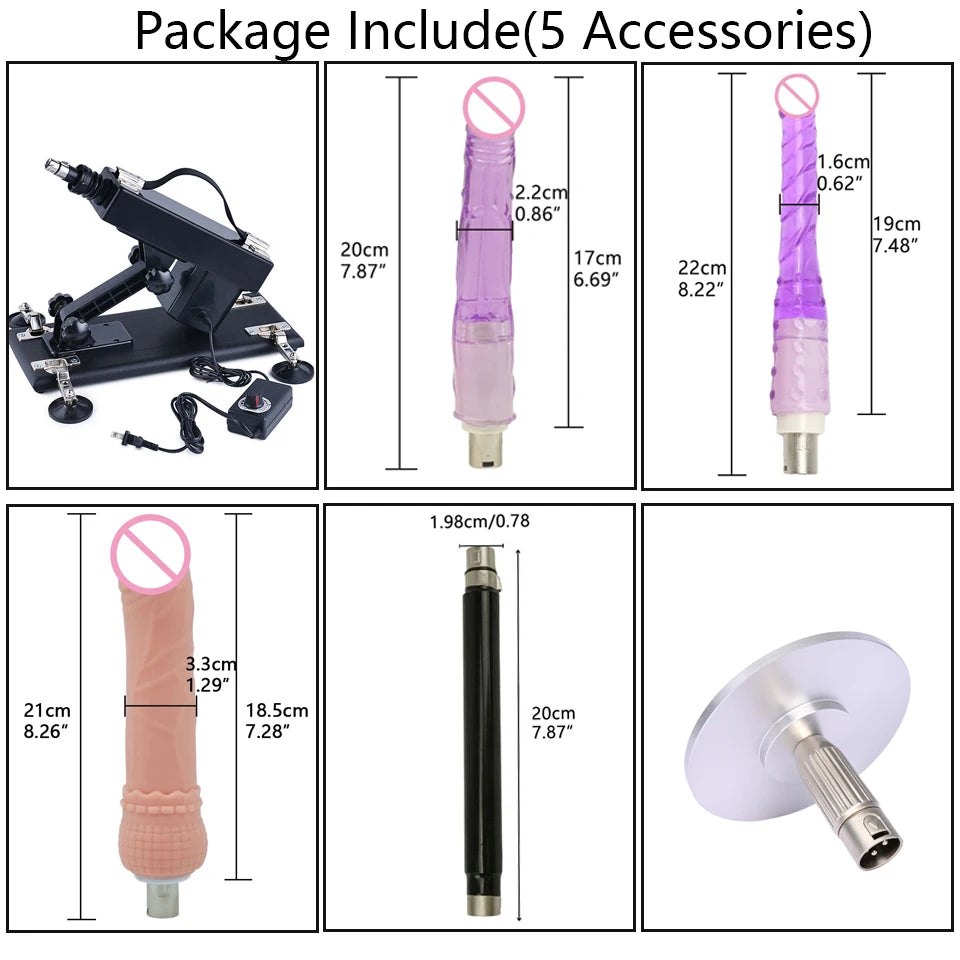 ROUGH BEAST Sexmaschine für Frauen und Männer mit Dildoaufsatz, automatische Masturbationsmaschine, 3XLR-Anschluss, Sexspielzeugprodukte