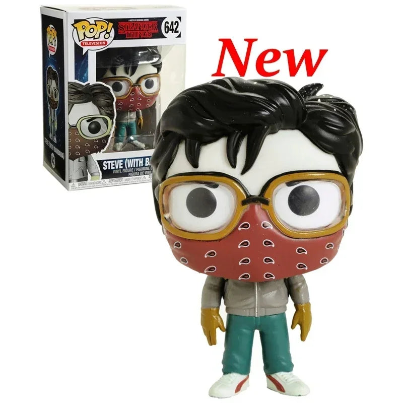 NEU!!! FUNKO POP Stranger Series #1462 Eddie #1250 Dustin Steve Robin Eleven Vinyl-Actionfiguren-Sammlermodelle für Geschenke