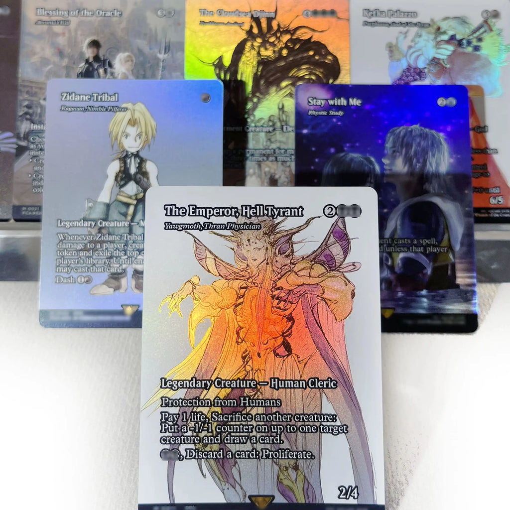 FCA FIN FIC PIP LTR FOIL4-002 magische Karten Antiker Kupferdrache Tcg Proxy Reisender Chocobo Celes, Runenritter Gathering