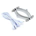 Elektrische Schock Brustwarzenklemmen BDSM Bondage Schamlippenklammer Klitoris-/Penispulsator E-Stimulations-Massagehandschuh/-Pad SM Roller Sexspielzeug für Paare