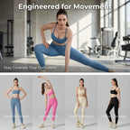 Activewear Set 2-teilig: Sport-BH & High Waist Leggings, Workout-Outfit für Yoga, Laufen, Fitness & Gym Kleidung für Damen