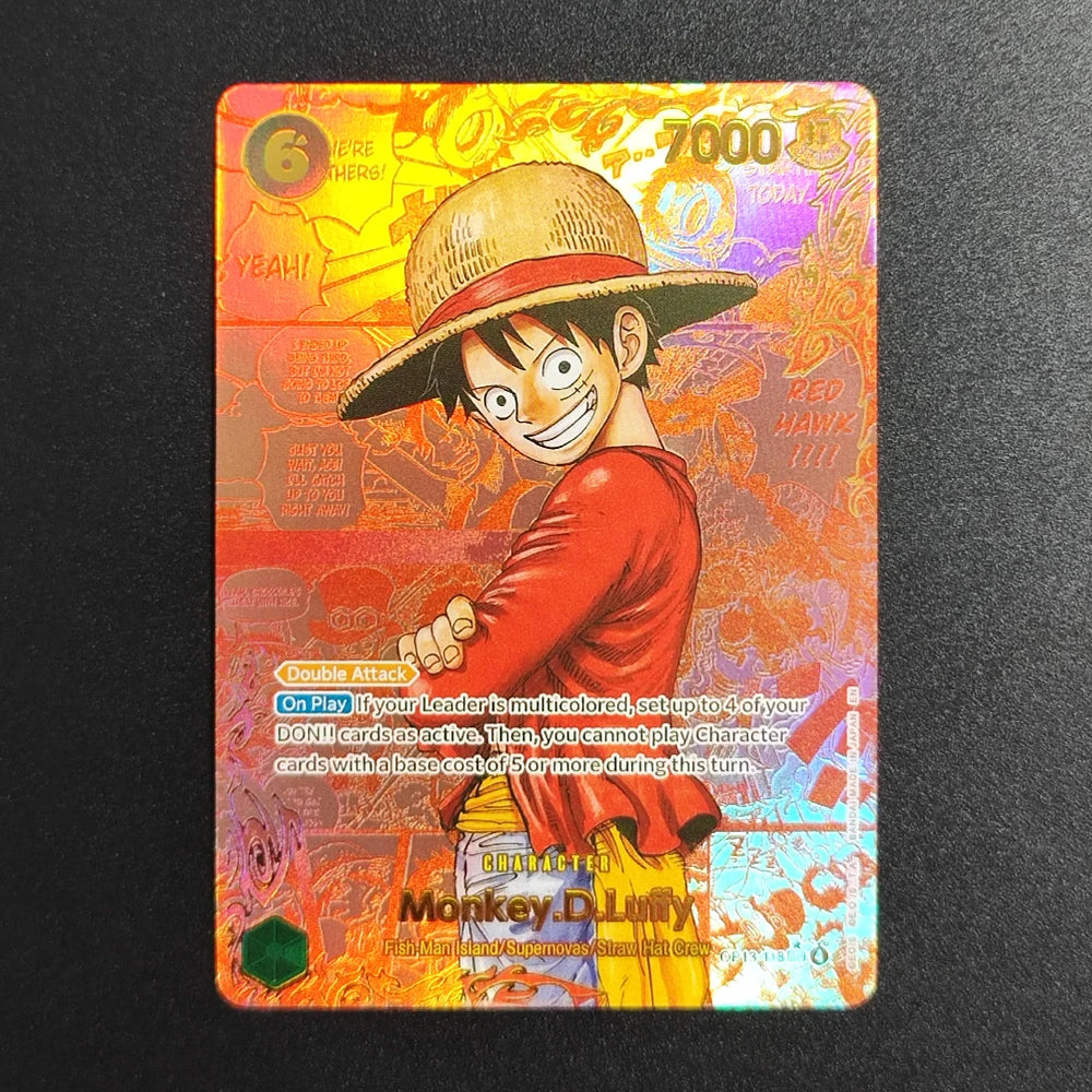 28 Stil DIY ONE PIECE CARD Game Luffy Sanji ACE Zoro Shanks Nami Teach Sabo Manga Alt Art SEC Englische Sammlung Anime Karten
