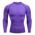 Men's Compression Shirts: Get Fit Fast With Long Sleeve Athletic Workout Tops!