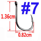 100/50/25 Stück Iseama Karpfenangelhaken, Offset Circle Hook, Einzel-Fliegenangelhaken, Widerhaken, Meeresangelhaken, Zubehör