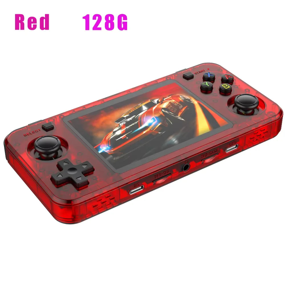 R36H ARKOS Retro Handheld-Spielekonsole Tragbarer 64G 128G Pocket-Videoplayer 3,5 Zoll IPS-Bildschirm R36S quer Kindergeschenk