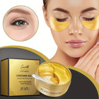 "30 Stk. 24K Gold Augenmasken-Pads – Anti-Aging & Behandlung dunkler Augenringe, feuchtigkeitsspendender Kollagen-Boost für geschwollene Augen"