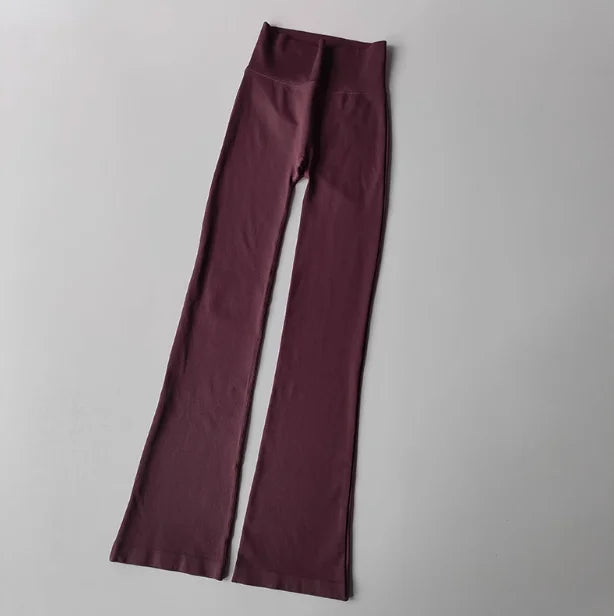 High-Waist Kompressionshose ohne sichtbare Nähte, Mikro-Schlag Yoga Outdoor-Bekleidung Nahtlose Elastische Fitnesshose Shaping Leggings