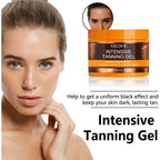 Intensives Bräunungsgel & Creme Set Beschleuniger Bräunung Dunkle Haut Lang anhaltend Feuchtigkeitsspendend Gesicht Körper Selbstbräunungscreme ohne Sonne