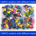 144 Anime Stil Actionfigur Modell Pokémon Figur Spielzeug Ornament Dekoration Sammlerstücke Spielzeug für Kinder Weihnachtsgeschenk