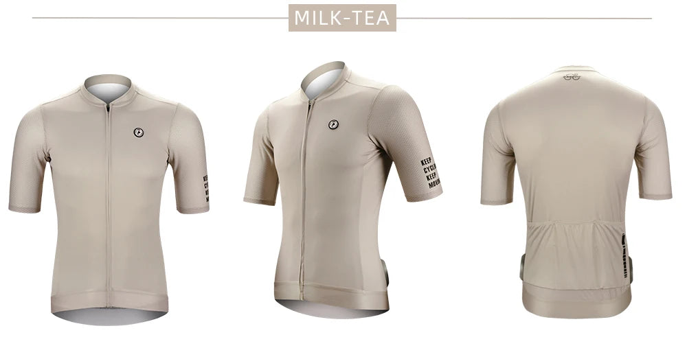 DAREVIE Radtrikot SPF 50 UV-Schutz Trainingsniveau Slim Fit Kleine Größe Herren Damen Mann Fahrradtrikot Radsport-Trikot