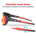 X-TIGER Radsportbrille Polarisierte Brille Fahrradbrille Sport Herren Photochrome Sonnenbrille MTB Rennrad Brille 3/5 Gläser
